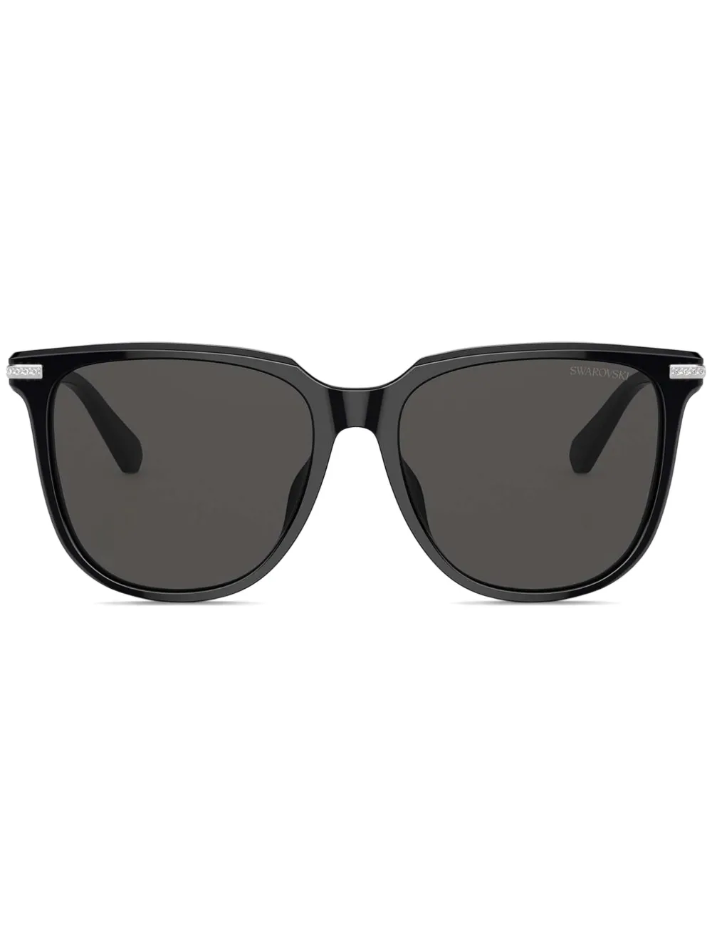 Swarovski square-frame sunglasses | Black | Image 1