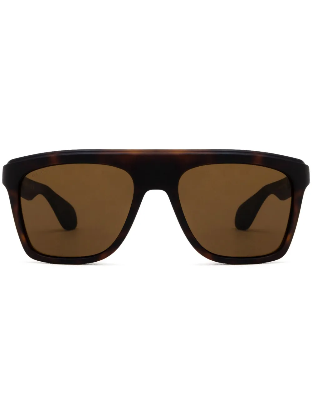 Gucci Eyewear Zonnebril met vierkant montuur Bruin
