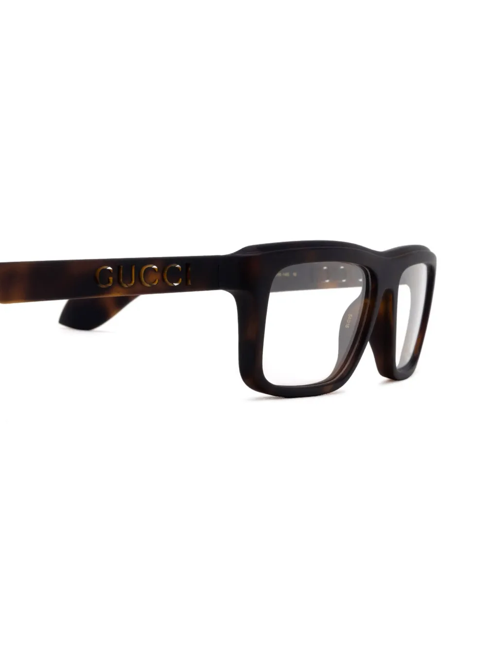 Gucci Eyewear GG1572O bril met rechthoekig montuur Bruin
