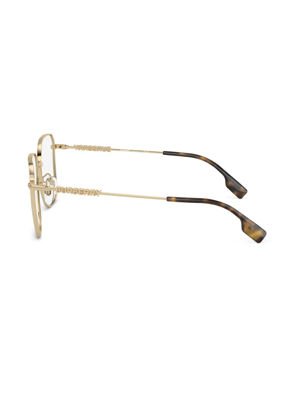 Burberry Eyewear Square-frame Glasses In Gold