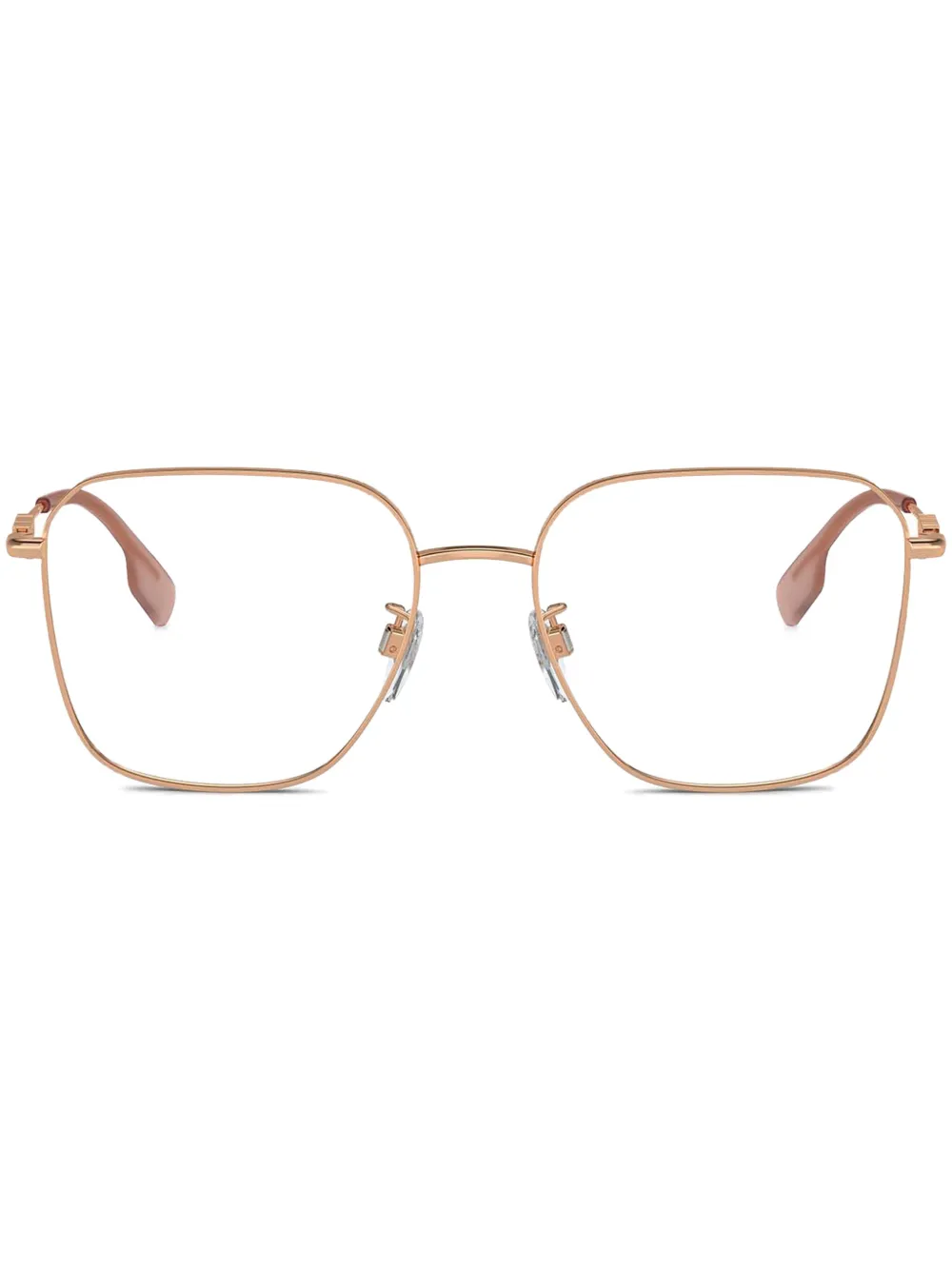 Burberry Eyewear Occhiali squadrati con placca logo - Rosa