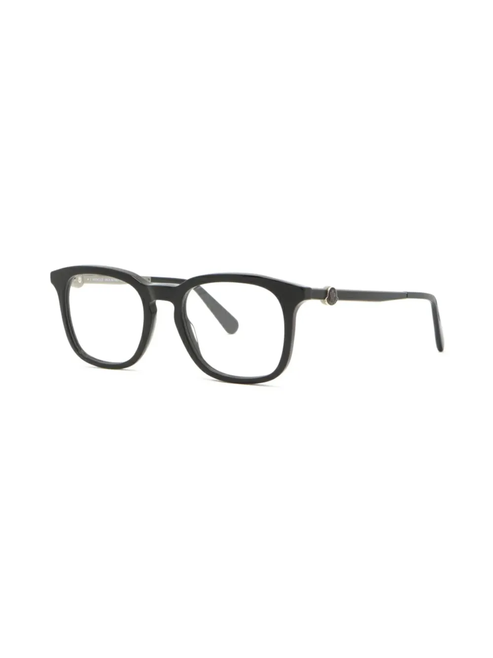 Moncler Eyewear Bril met logoplakkaat Zwart