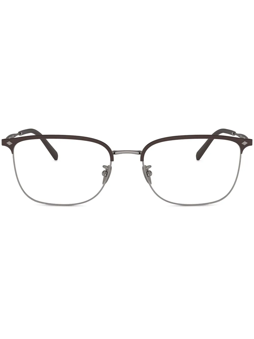 Giorgio Armani square frame glasses | Grey | Image 1
