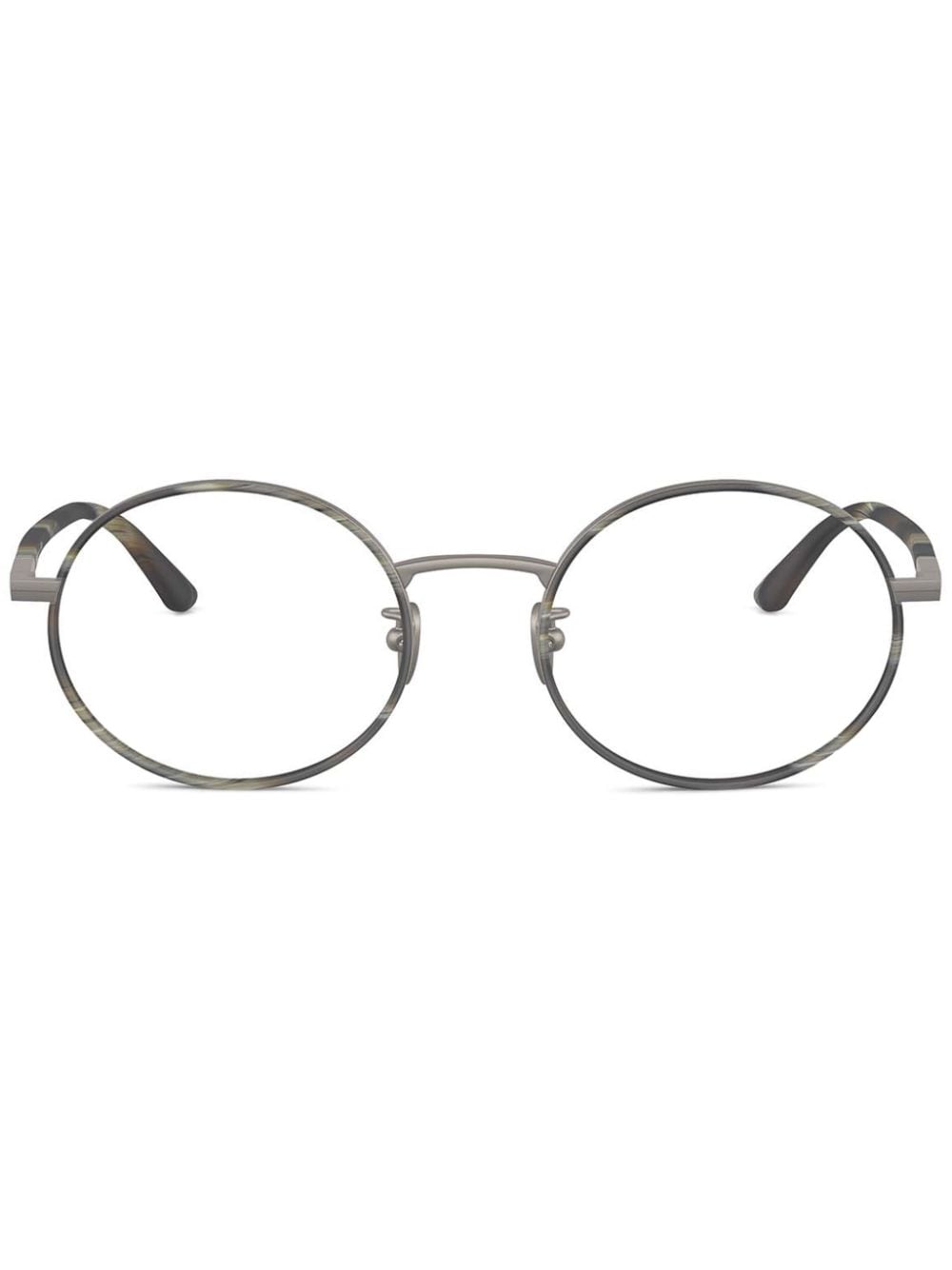 Shop Giorgio Armani Ar5145j Matte Gunmetal In Grau