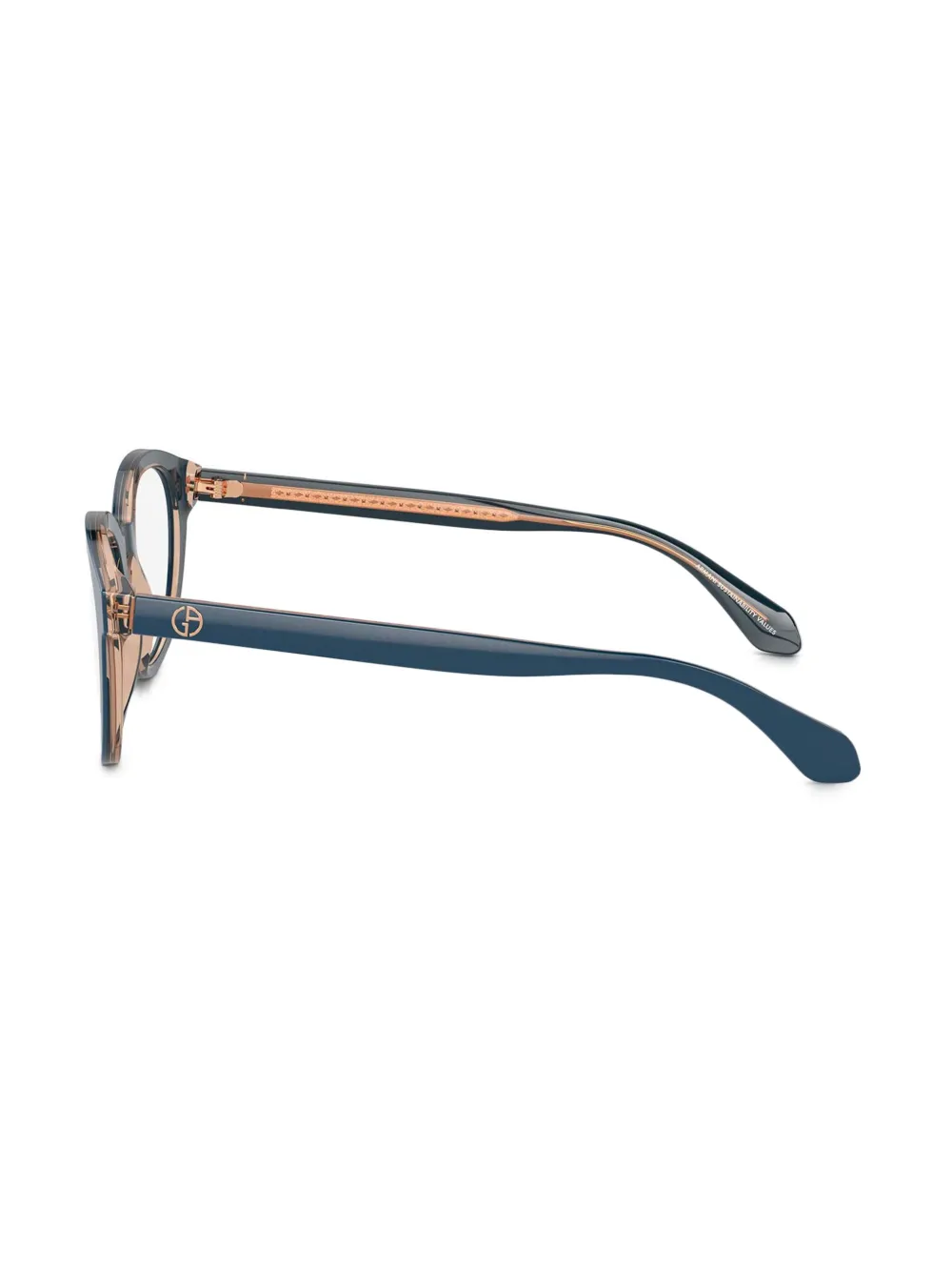  Giorgio Armani Round-frame Glasses - Blue 