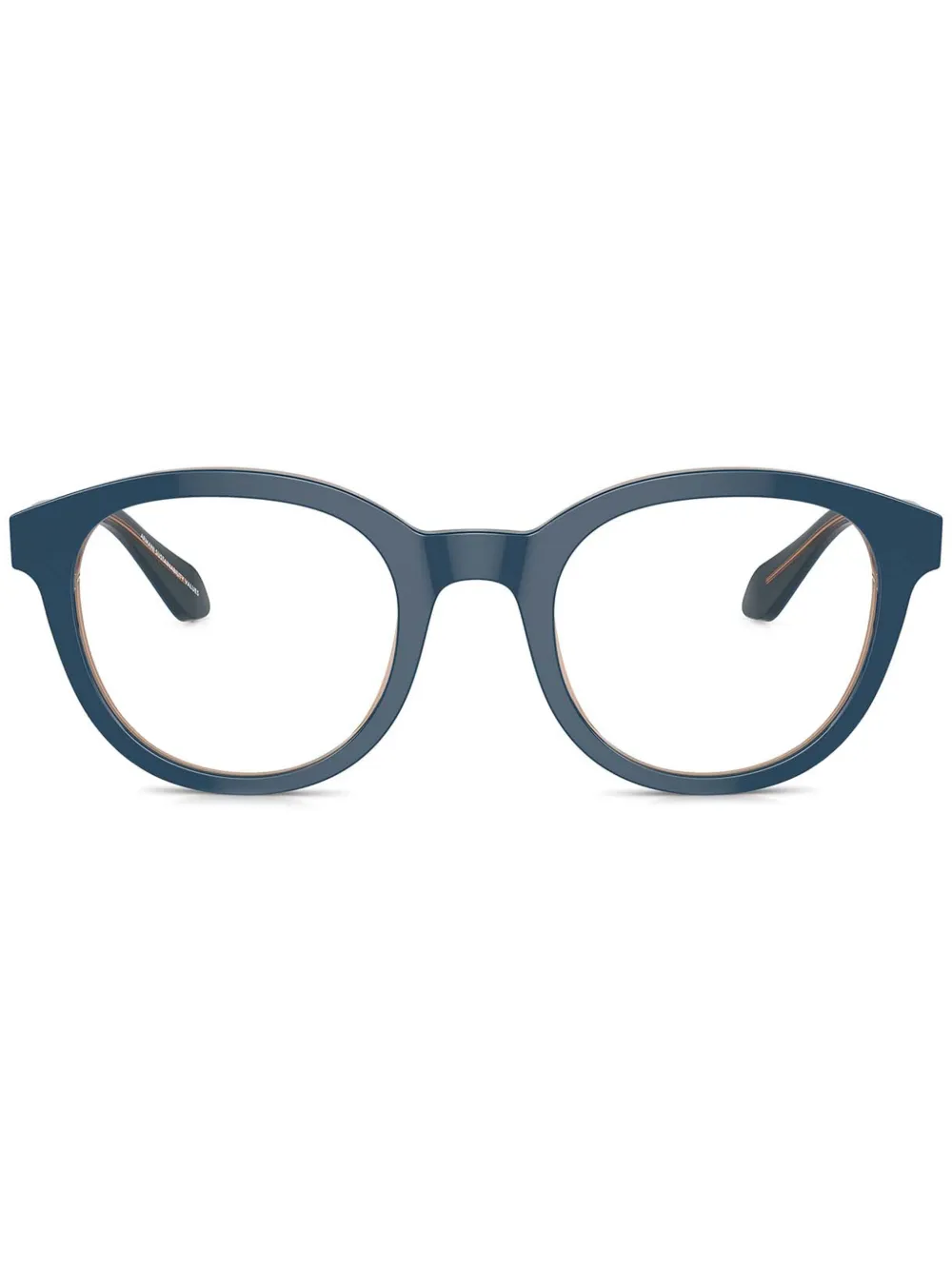Giorgio Armani Brille mit rundem Gestell - Blau
