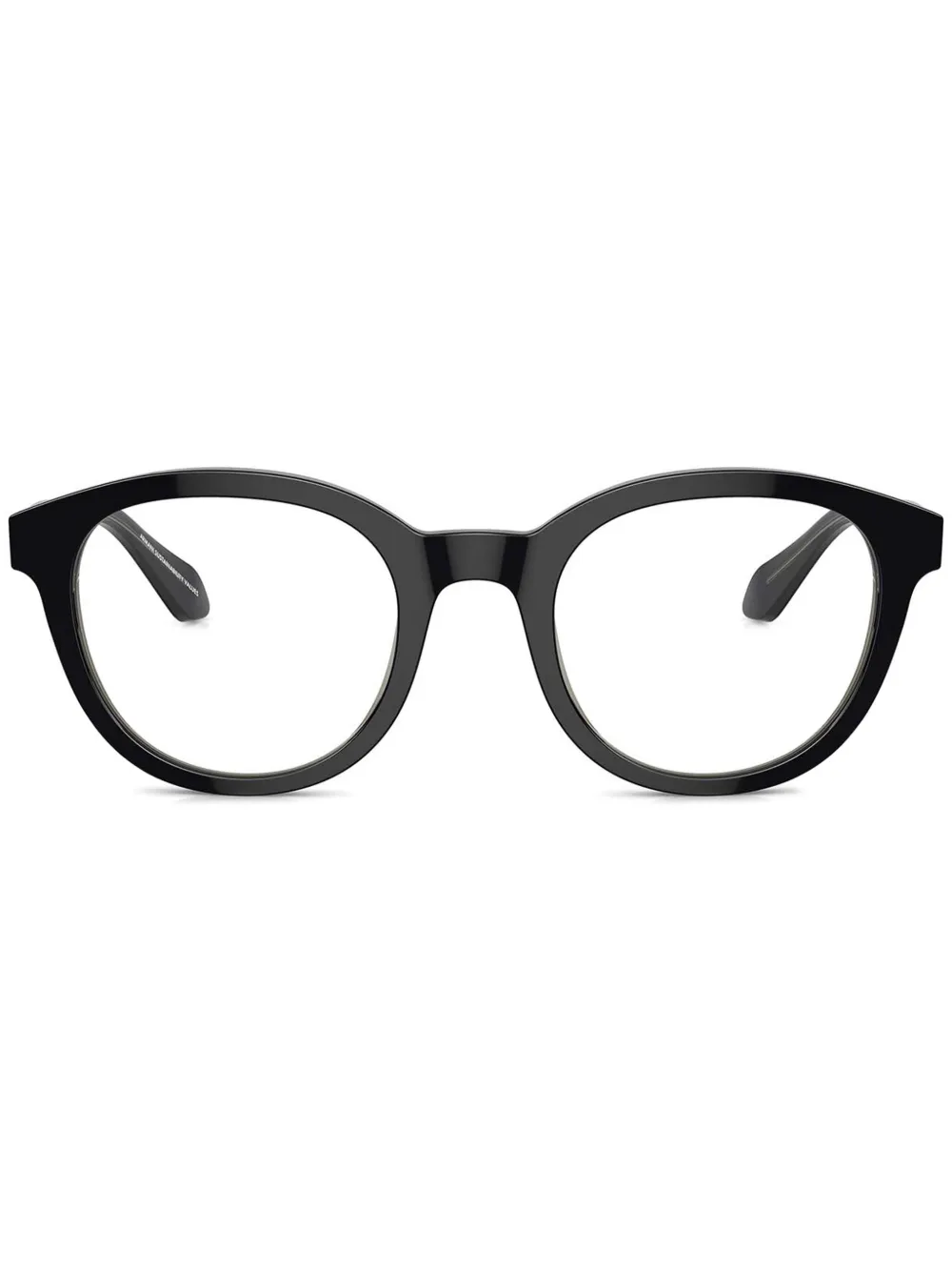 Giorgio Armani round-frame glasses | Black | Image 1