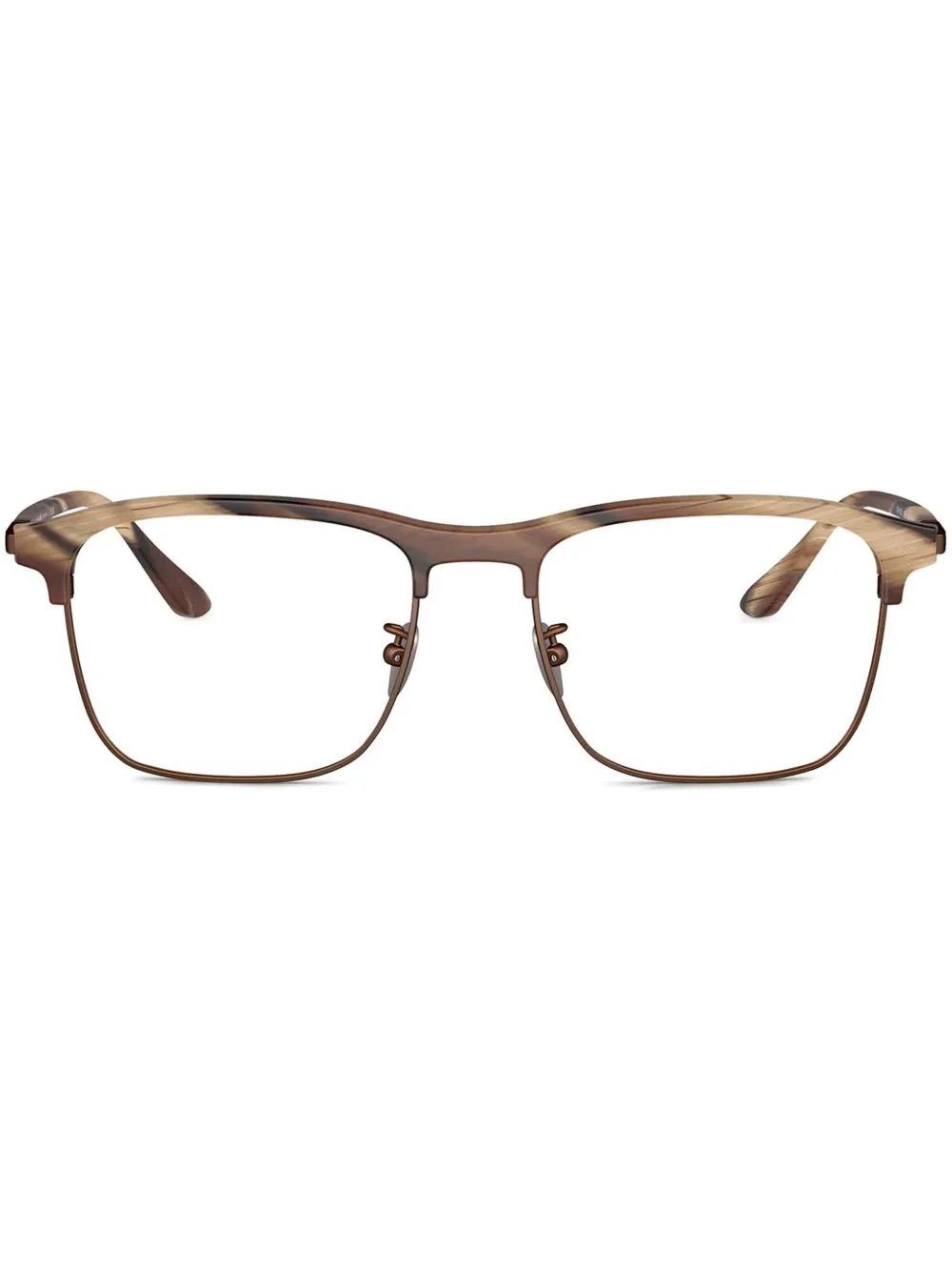 Giorgio Armani square-frame glasses | Brown | Image 1