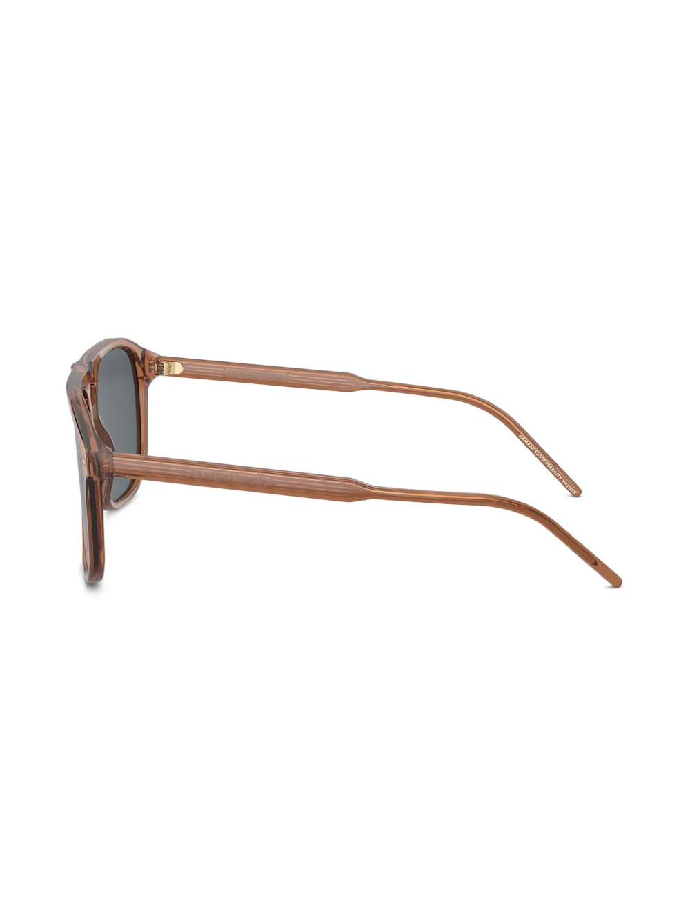 Giorgio Armani Zonnebril met oversized montuur Bruin