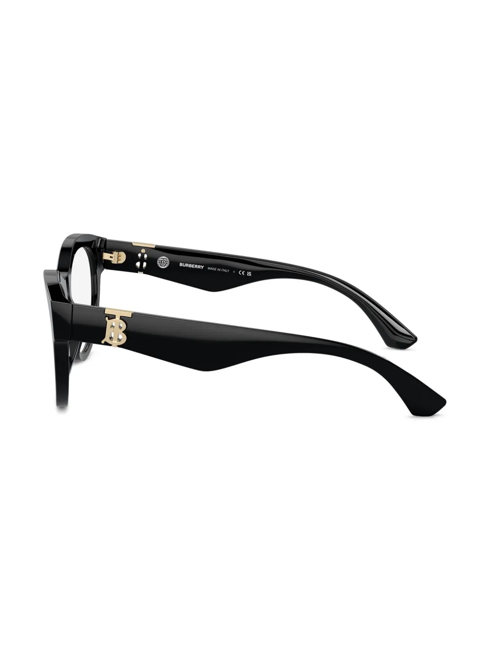 Burberry Eyewear Bril met rond montuur Zwart