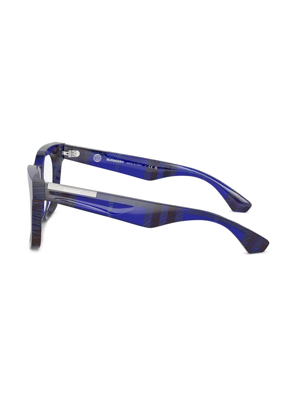 Burberry Eyewear Geruite bril Blauw