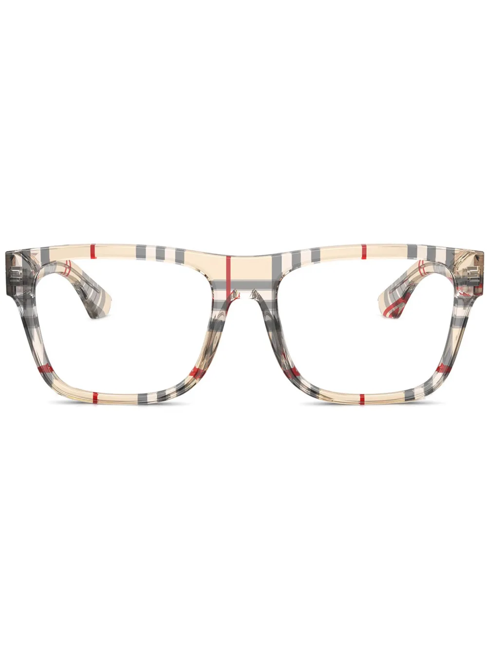 Burberry Eyewear Vintage Check-pattern glasses | Neutrals | Image 1