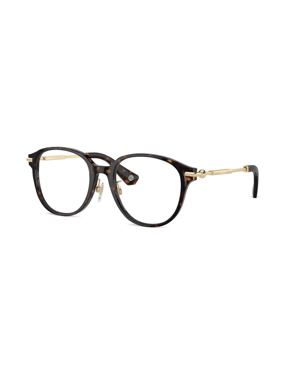 Burberry Eyewear Bril met schildpadschild-design Bruin