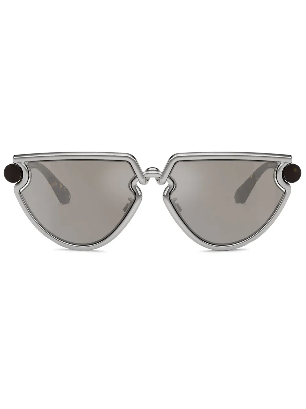 Burberry Eyewear Logo-engraved Sunglasses In Metallic