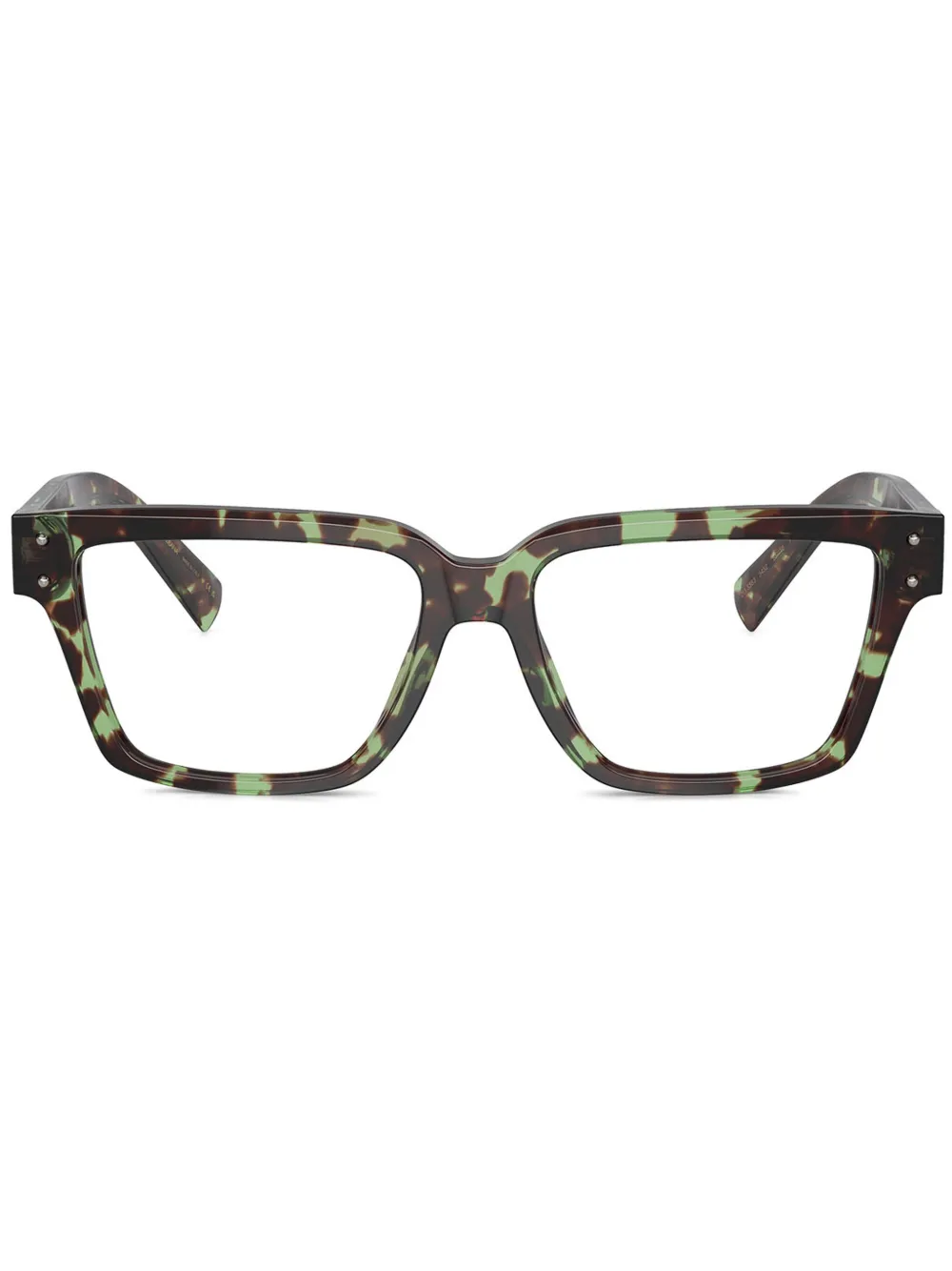 Dolce & Gabbana Eyewear tortoiseshell-effect square glasses | Green | Image 1