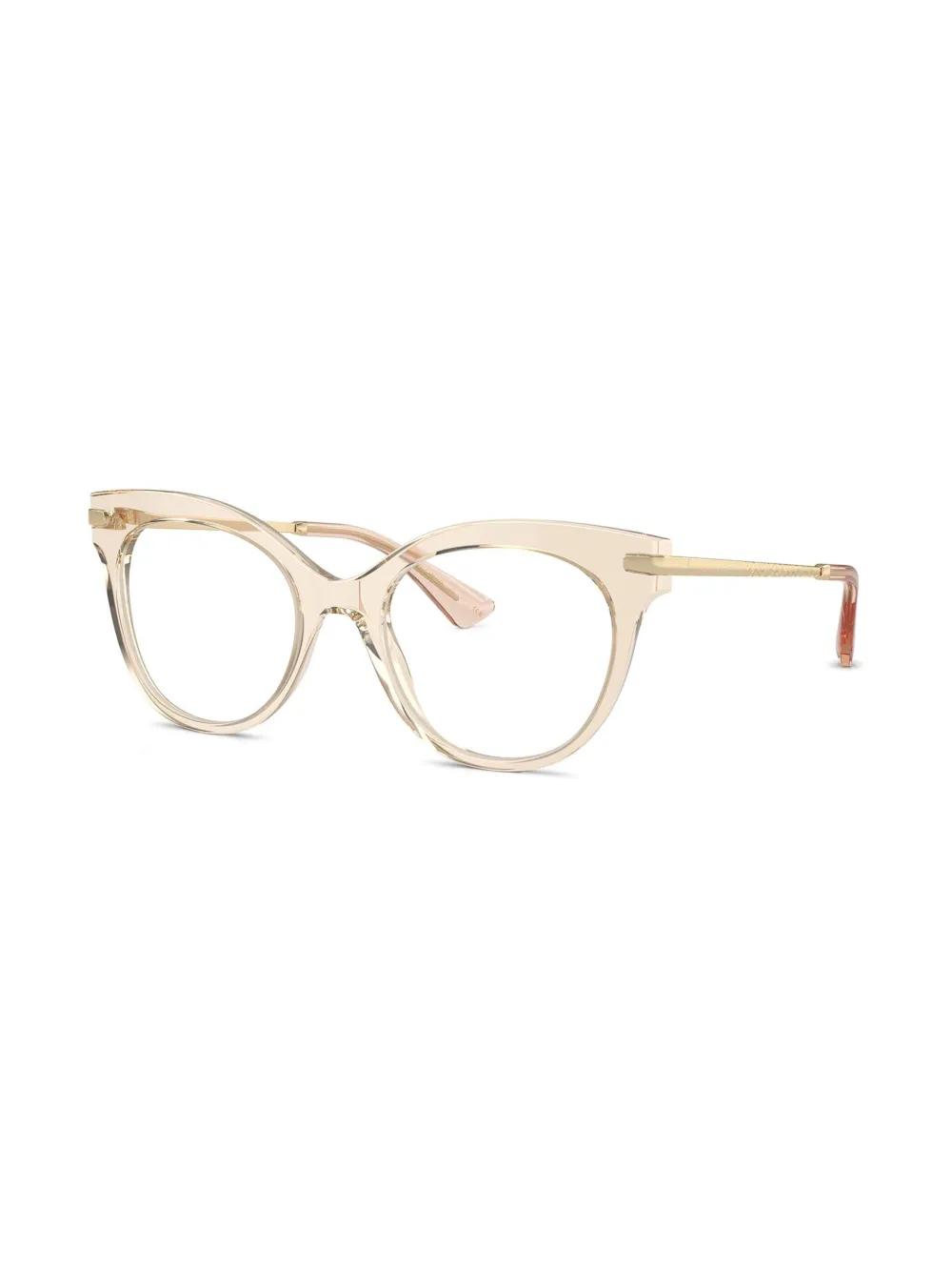 Dolce & Gabbana Eyewear Bril met doorzichtig cat-eye montuur Bruin