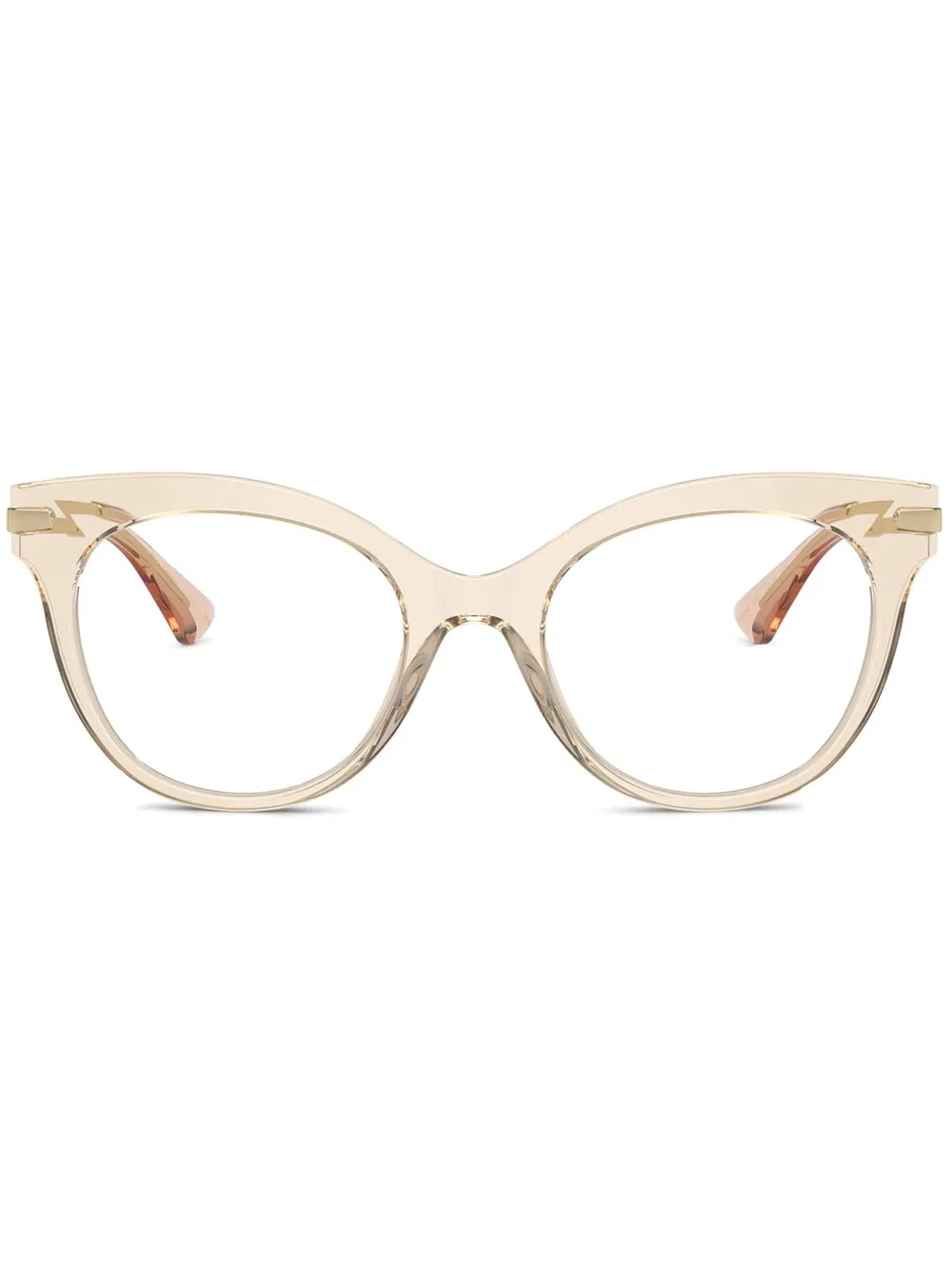 Dolce & Gabbana Eyewear Occhiali cat-eye trasparenti - Marrone