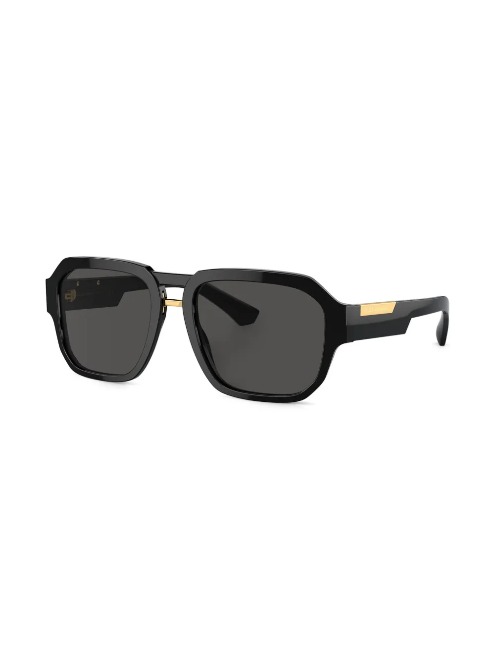 Dolce & Gabbana Eyewear Zonnebril met gegraveerd logo - Zwart