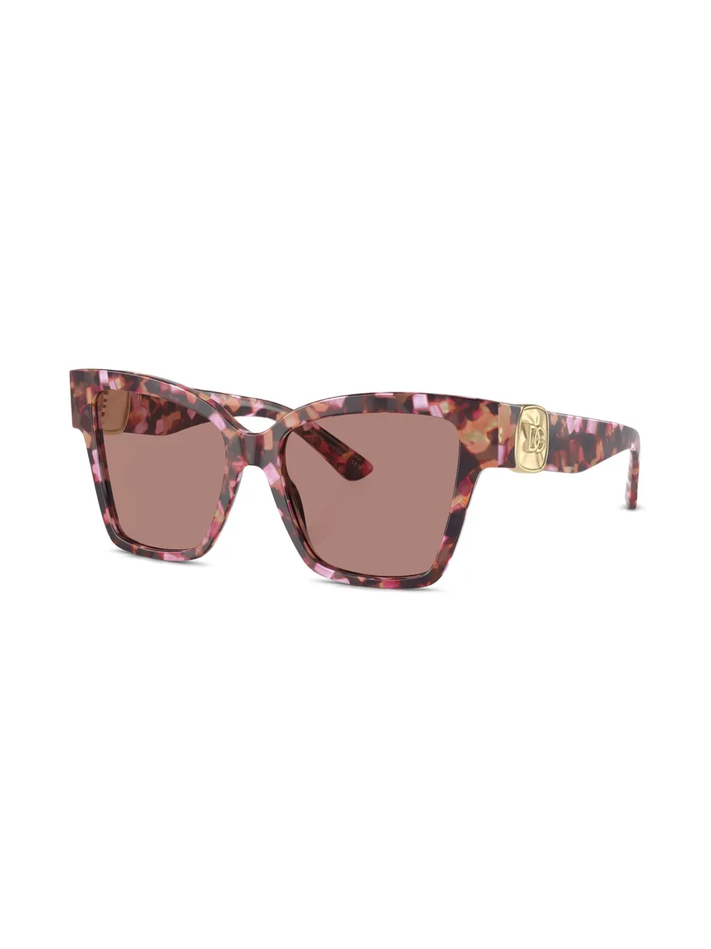 Dolce & Gabbana Eyewear Zonnebril met vlinder montuur Roze