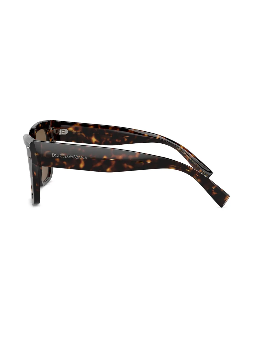 Dolce & Gabbana Eyewear Zonnebril met vierkant montuur Bruin