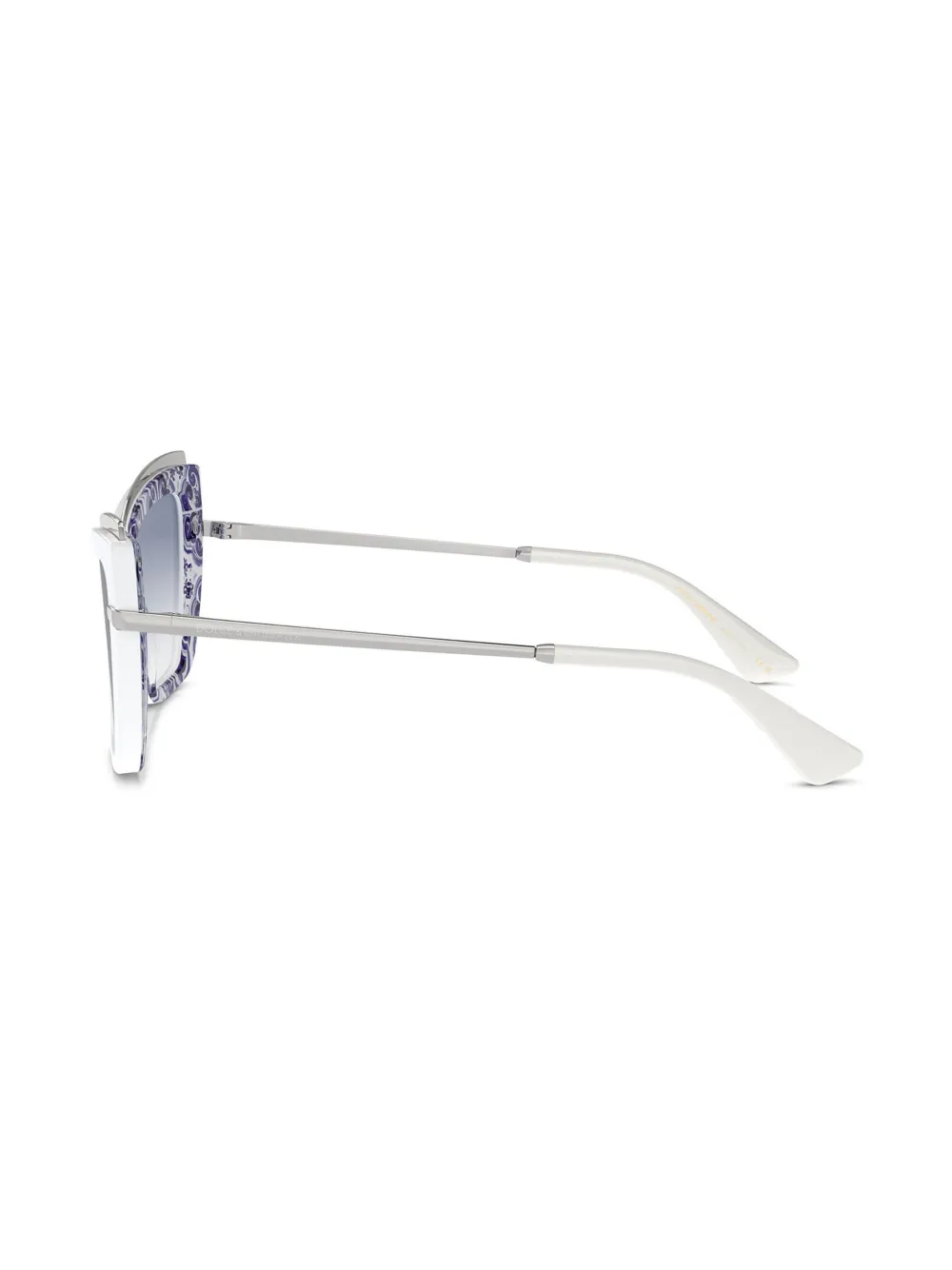 Dolce & Gabbana Eyewear Zonnebril met cat-eye montuur Wit