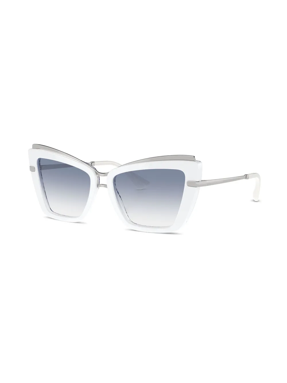 Dolce & Gabbana Eyewear Zonnebril met cat-eye montuur Wit