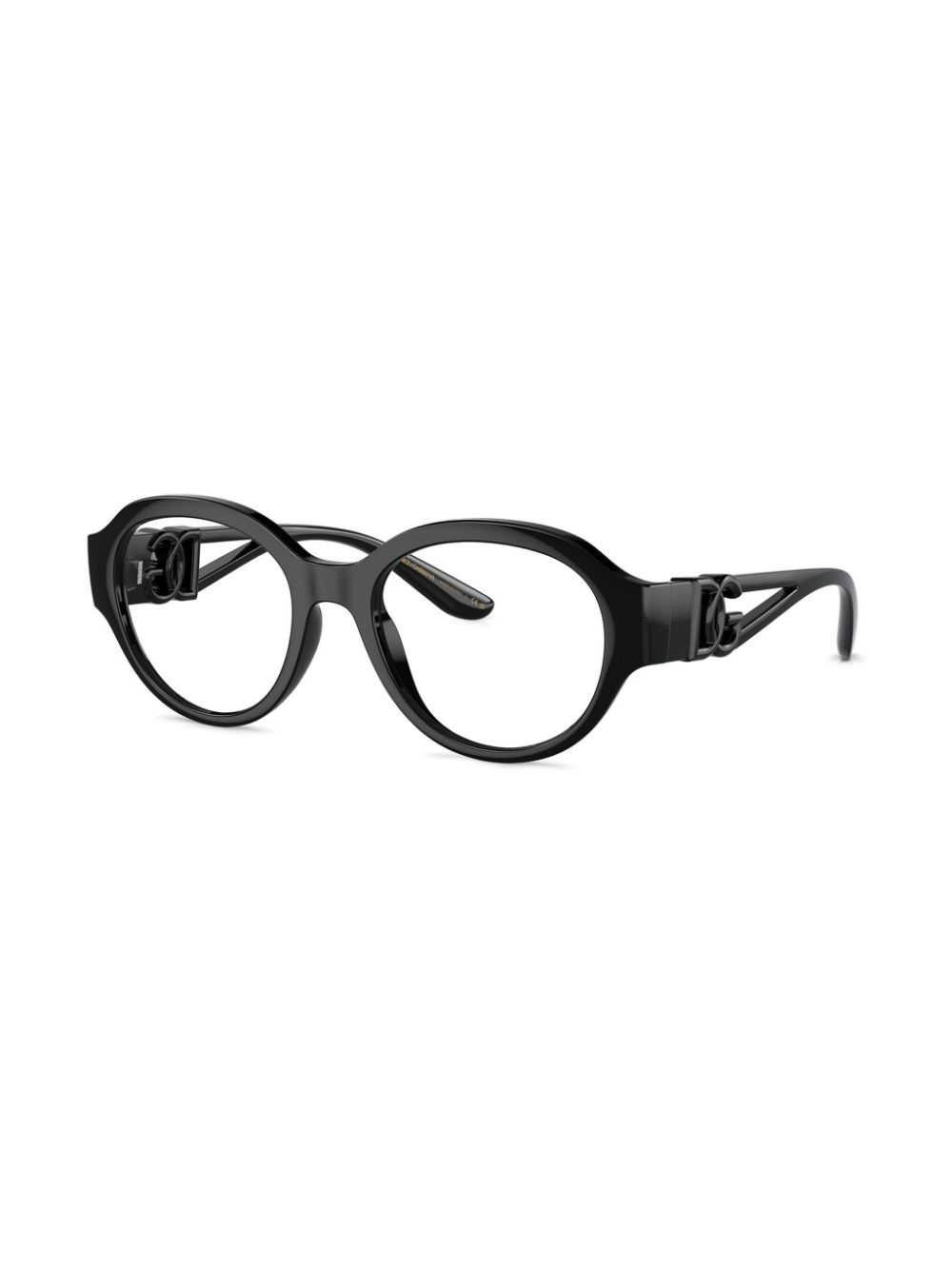 Dolce & Gabbana Eyewear Bril met rond montuur - Zwart