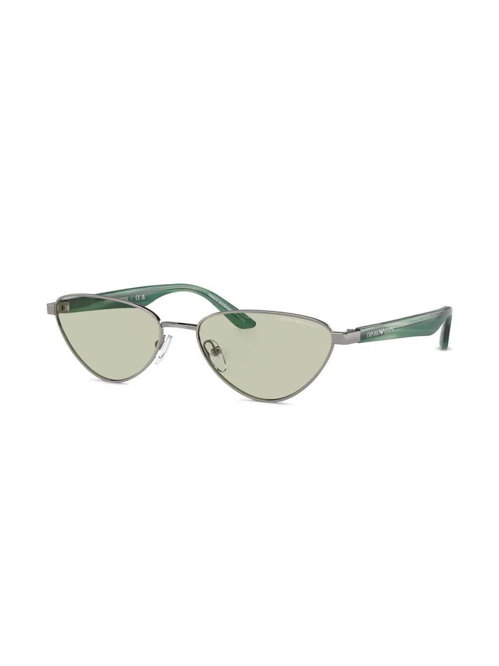 Emporio Armani Zonnebril met geometrisch montuur Grijs