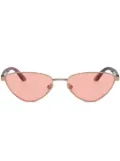 Emporio Armani geometric-frame sunglasses - Pink