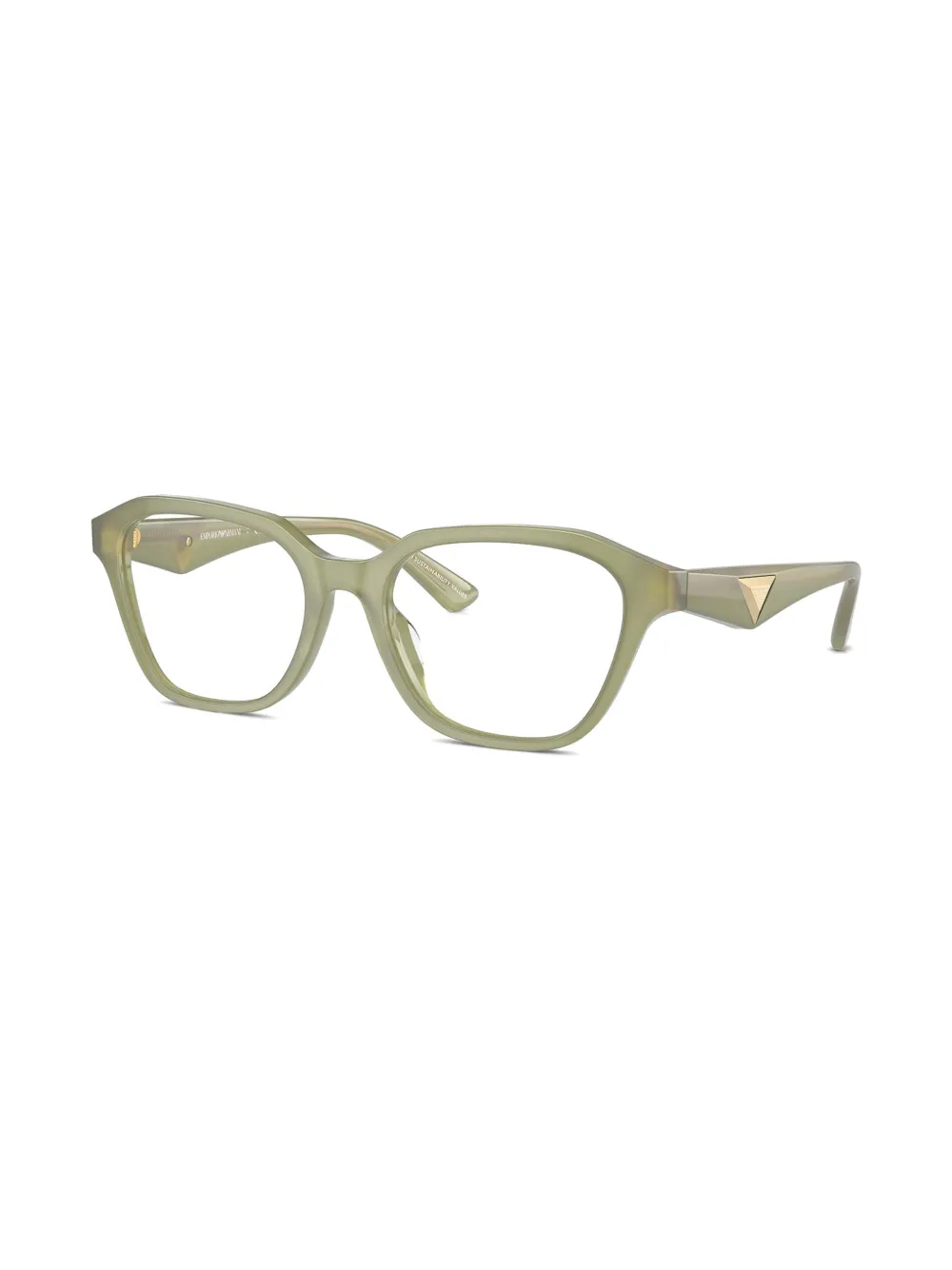 Emporio Armani Bril met wayfarer montuur - Groen