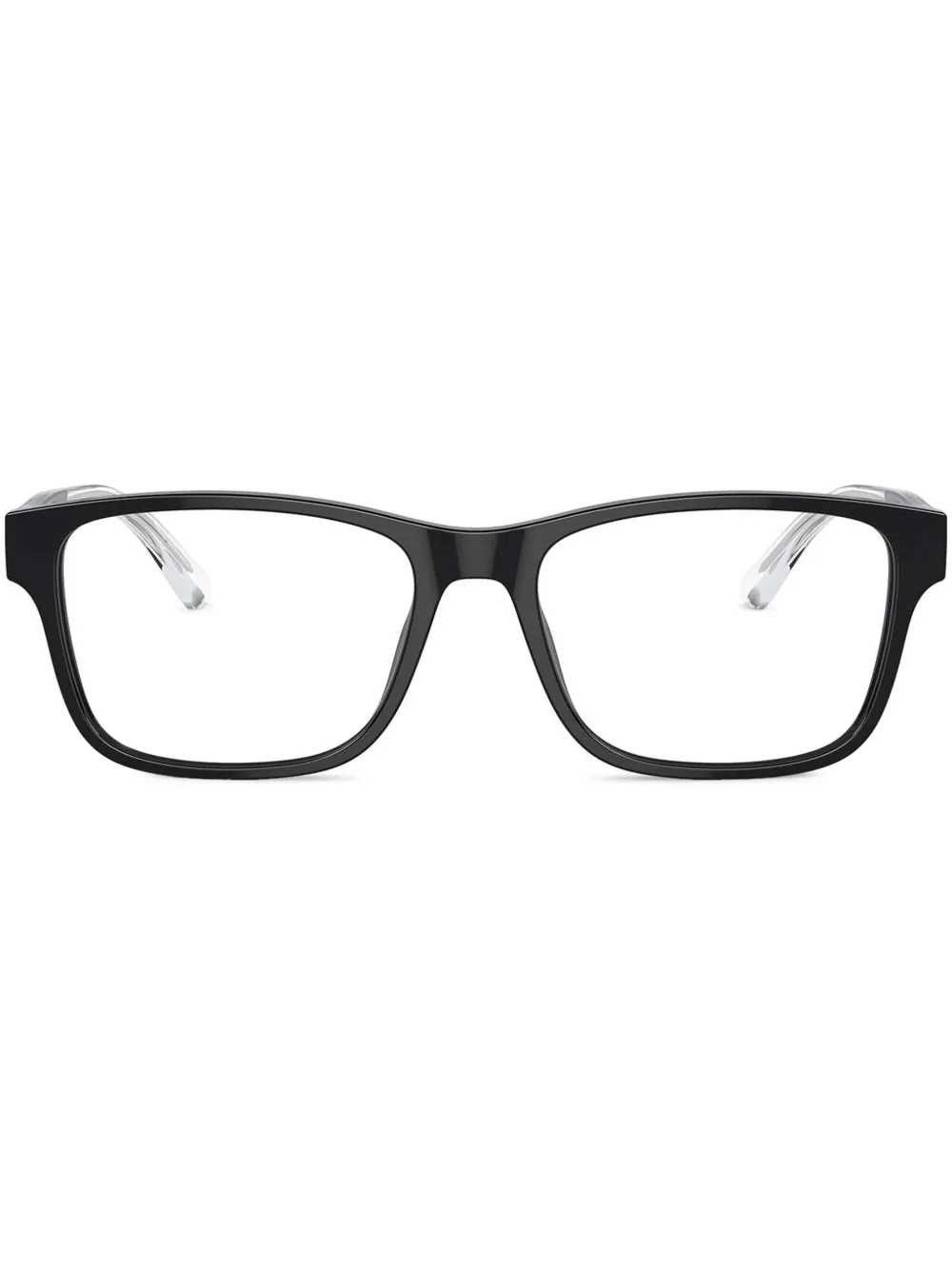 Emporio Armani Bril met rechthoekig montuur Zwart