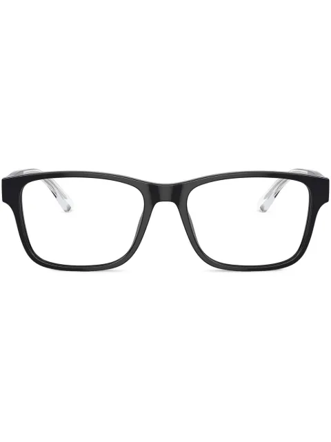 Emporio Armani rectangle frame glasses