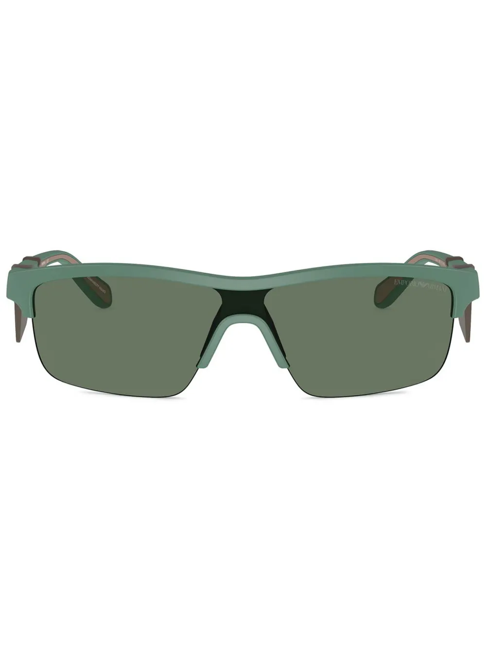 Emporio Armani Occhiali da sole a mascherina - Verde