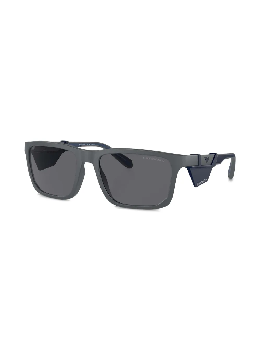 Emporio Armani Zonnebril met vierkant montuur Grijs