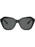 Emporio Armani irregular-shaped sunglasses - Black