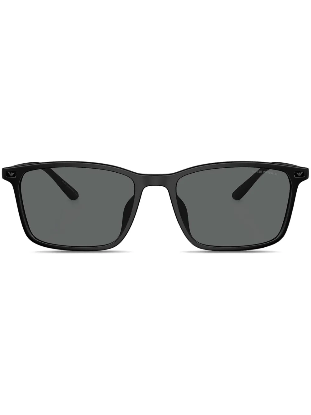 Emporio Armani Zonnebril met vierkant montuur Zwart