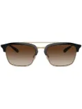 Emporio Armani square-frame sunglasses - Black