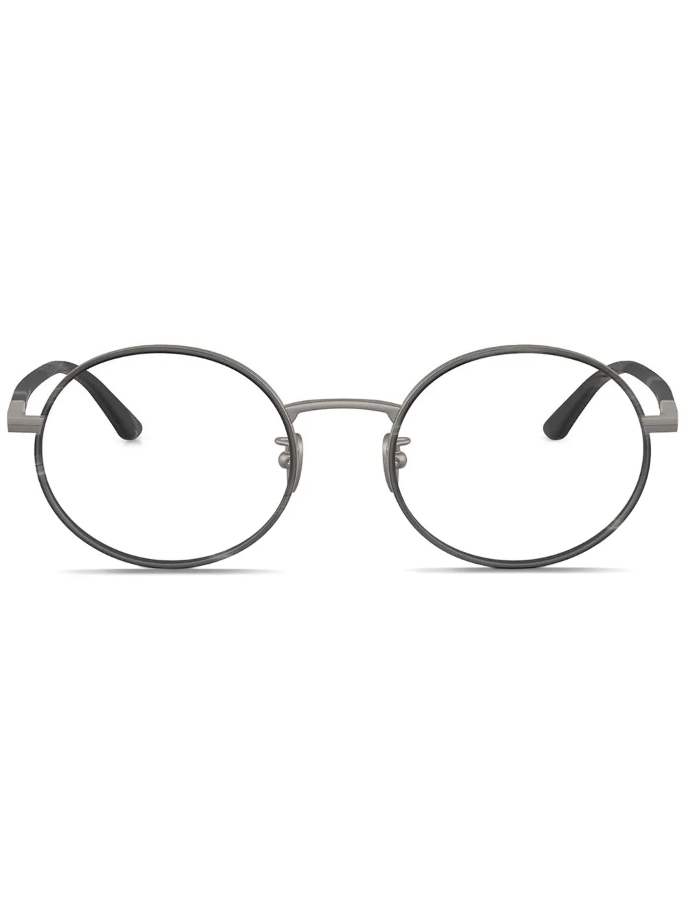Giorgio Armani round-frame glasses | Grey | Image 1
