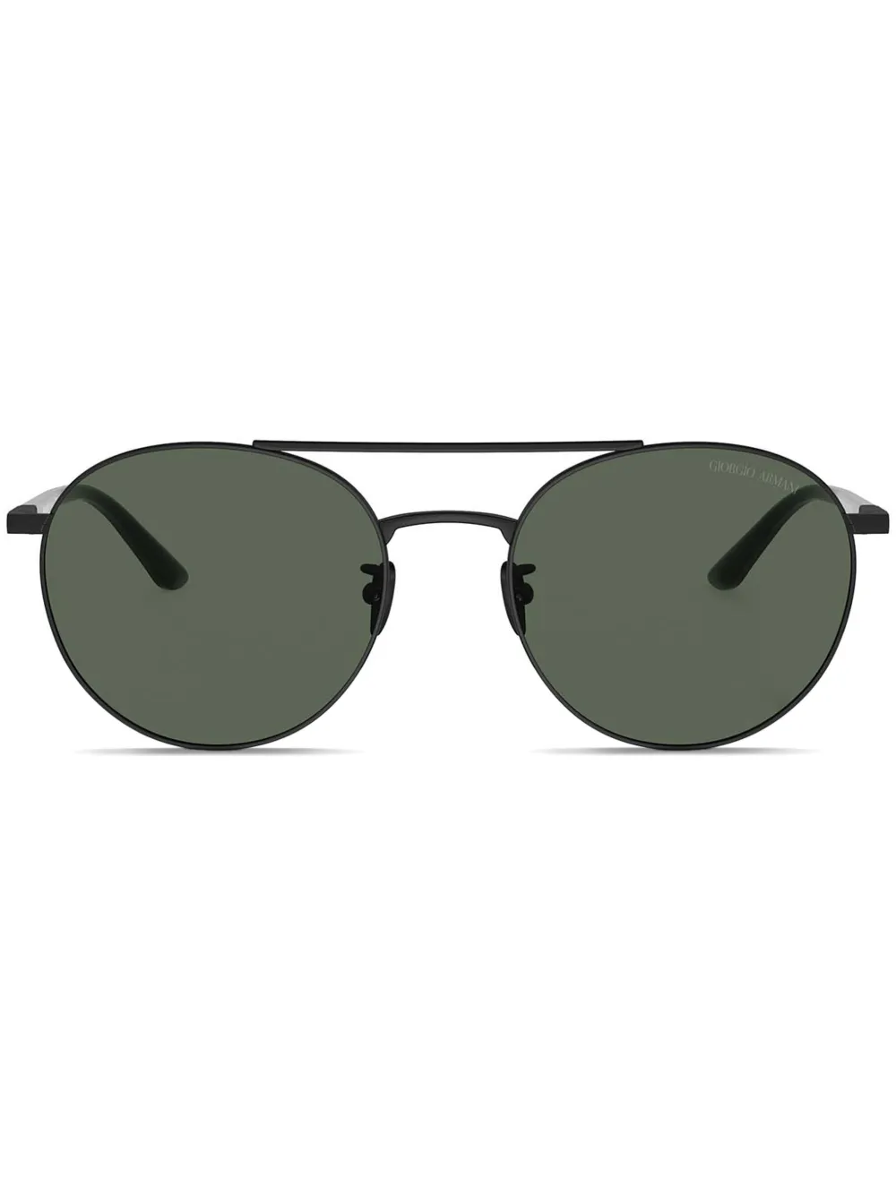 Giorgio Armani Sonnenbrille im Panto-Design - Schwarz