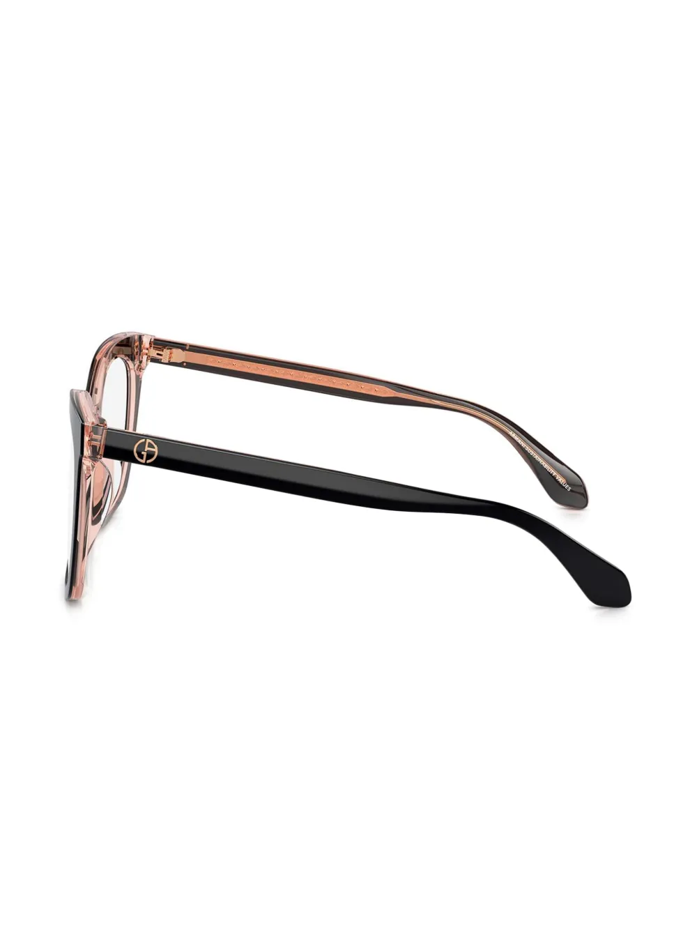Giorgio Armani Bril met logoprint Zwart