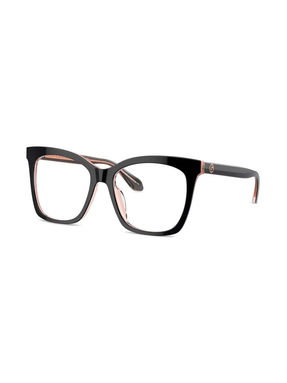 Giorgio Armani Bril met logoprint Zwart