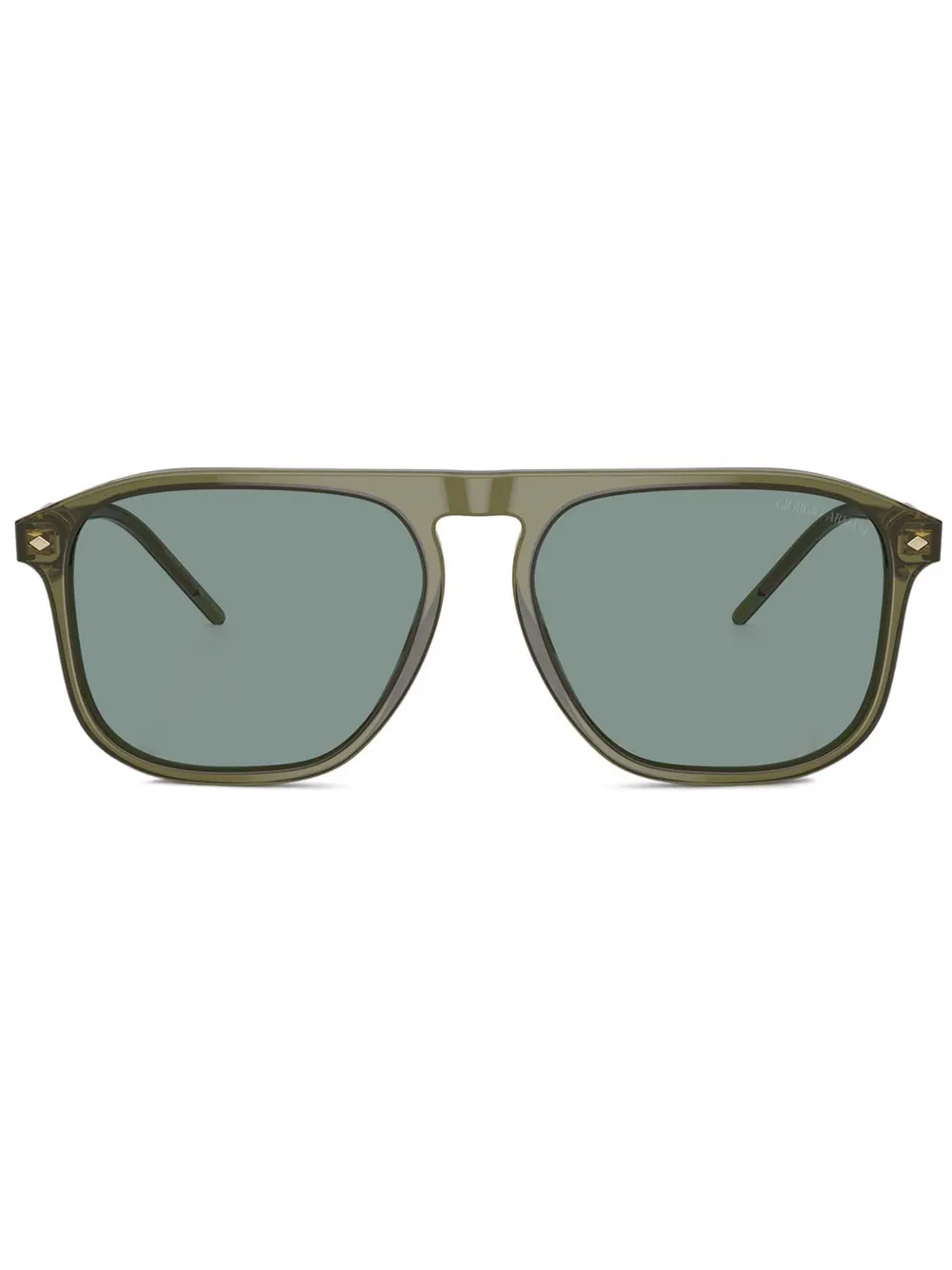 Giorgio Armani Occhiali da sole oversize - Verde