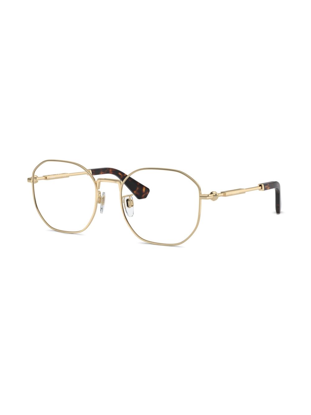 Burberry Eyewear Bril met rond montuur - Goud