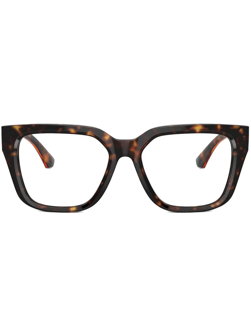 Burberry Eyewear Occhiali squadrati con placca logo - Marrone