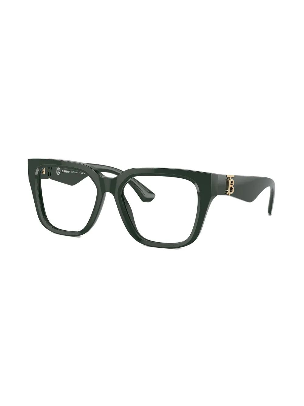 Burberry Eyewear Bril met vierkant montuur met logoplakkaat Groen