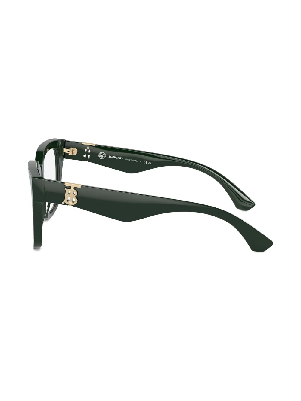 Burberry Eyewear Bril met vierkant montuur met logoplakkaat Groen