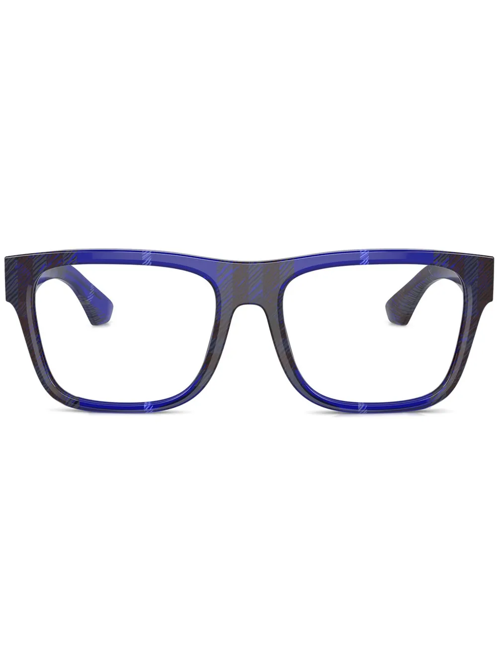 Burberry Eyewear Occhiali con motivo Vintage Check - Blu