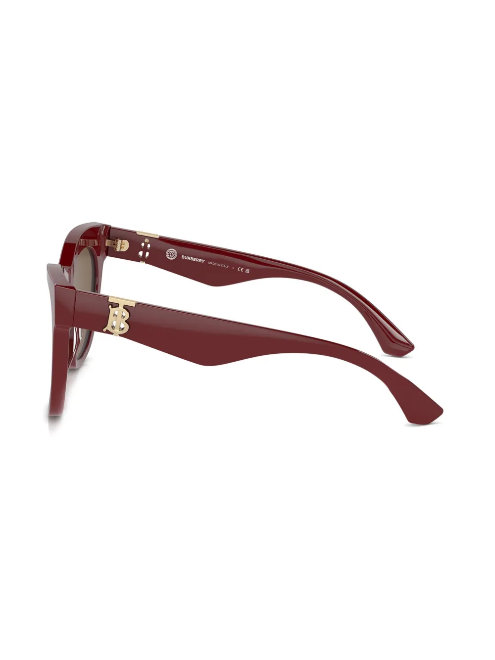 Burberry Eyewear Zonnebril met logoplakkaat Rood