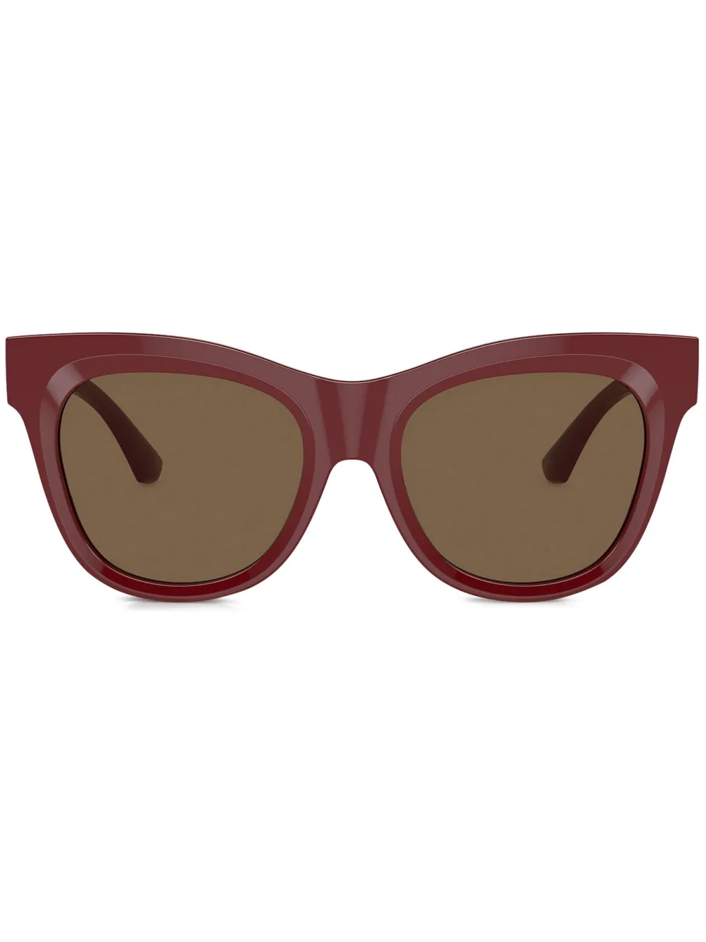 Burberry Eyewear Zonnebril met logoplakkaat Rood