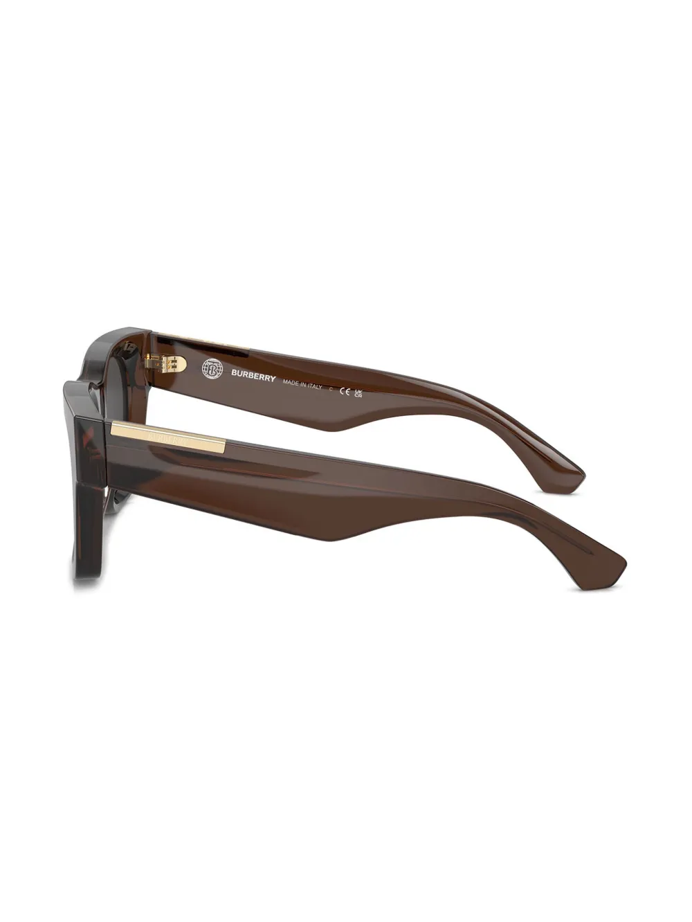 Burberry Eyewear Zonnebril met vierkant montuur Bruin